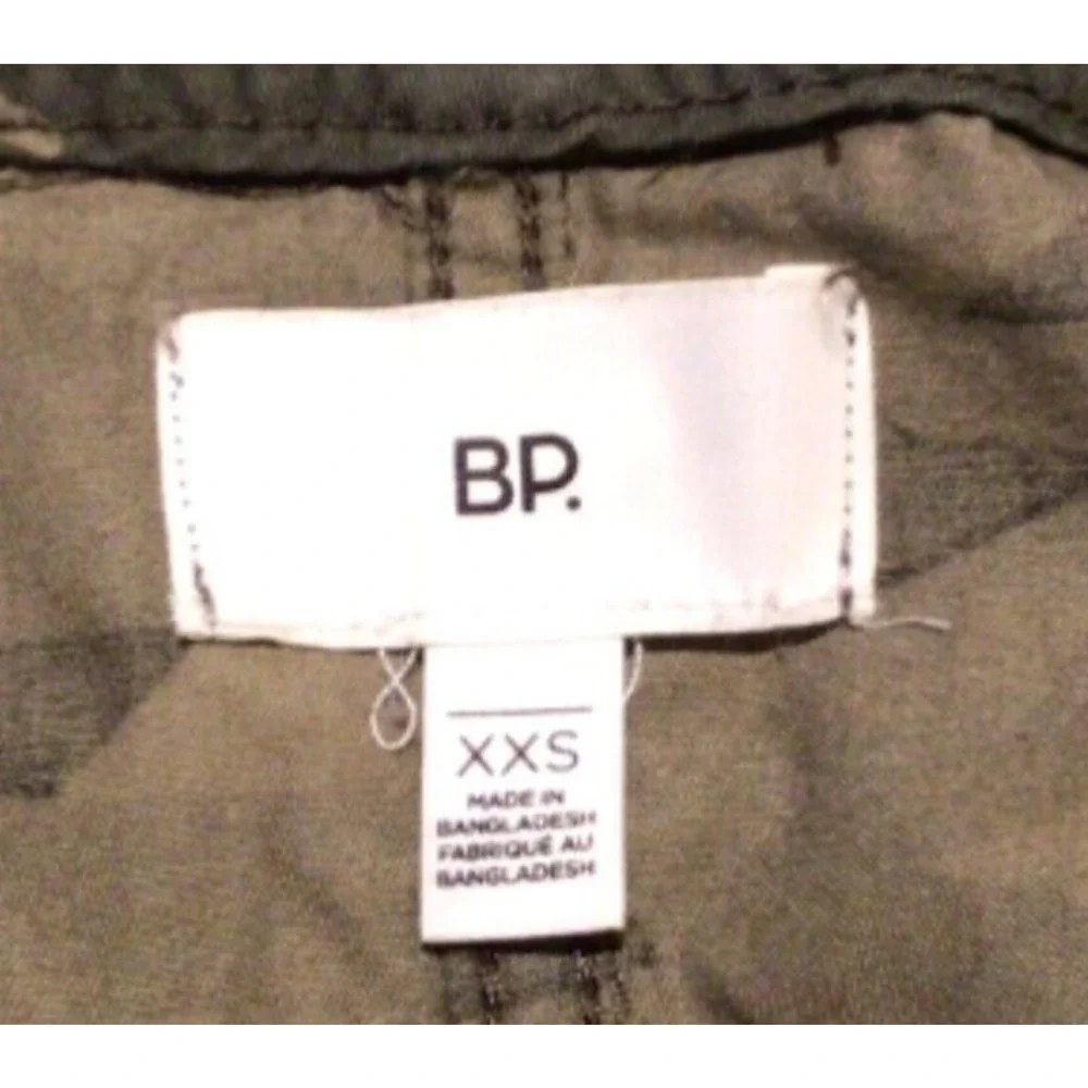 BP Camo Full Zip Long Sleeve Jacket XXS Drawstring Waist Pockets